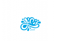 游泳池logo标志设计