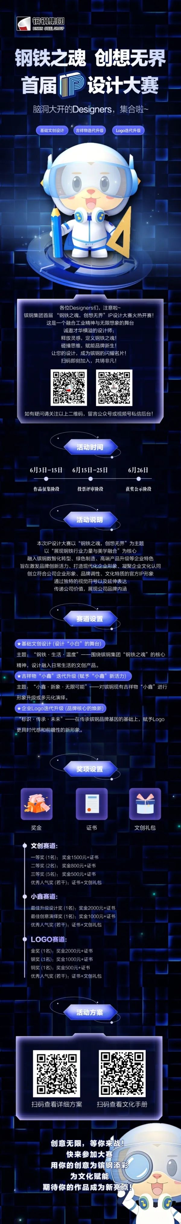 镔钢集团首届“钢铁之魂,创想无界”IP设计大赛 镔钢集团首届“钢铁之魂,创想无界”IP设计大赛.0图片